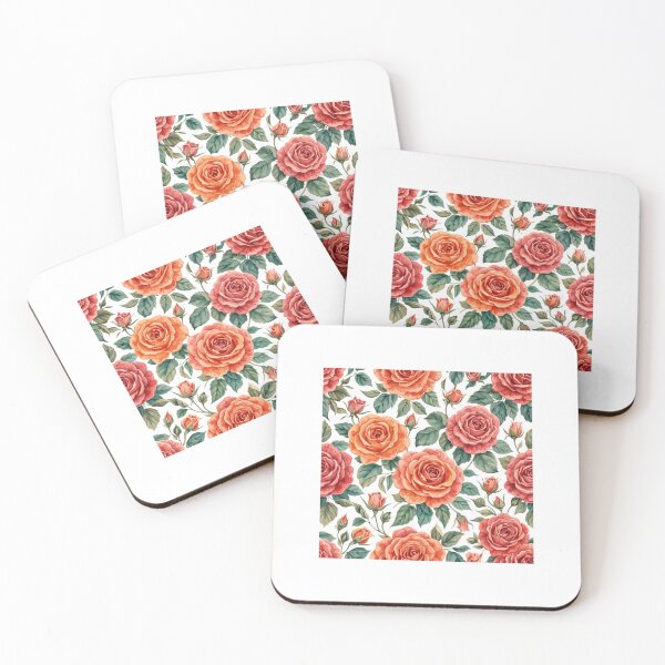 Item preview, Watercolor Rose Pattern – Elegant Botanical Floral Design designed and sold by Joyfulfabric.