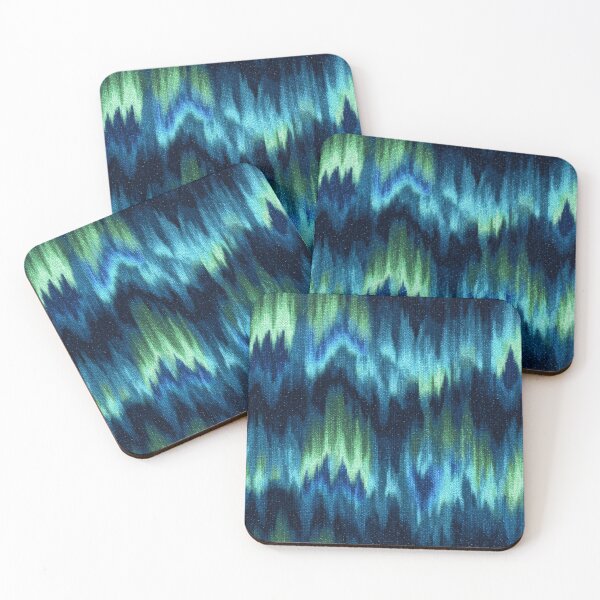 Item preview, Abstract Aurora Northern Lights Wavy Pattern designed and sold by NicolasGlowArt.