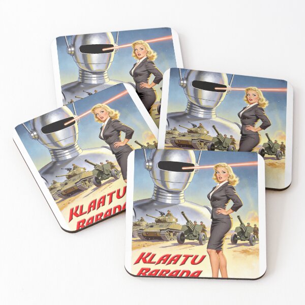 Item preview, Klaatu Barada Nikto - The Day the Earth Stood Still designed and sold by retro-rockets.