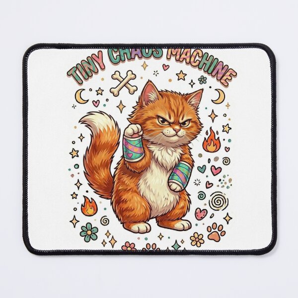 Item preview, Tiny Chaos Machine Grumpy Cat Sticker designed and sold by veloraastudio.