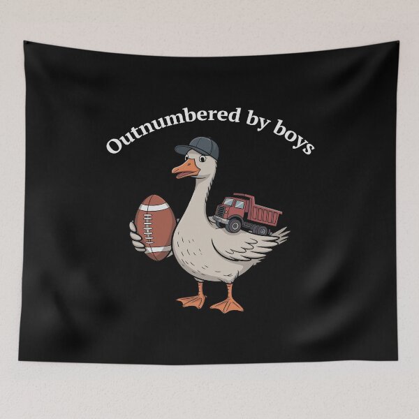 Item preview, Outnumbered By Boys Funny Boy Mom Goose designed and sold by MuniraWearify.