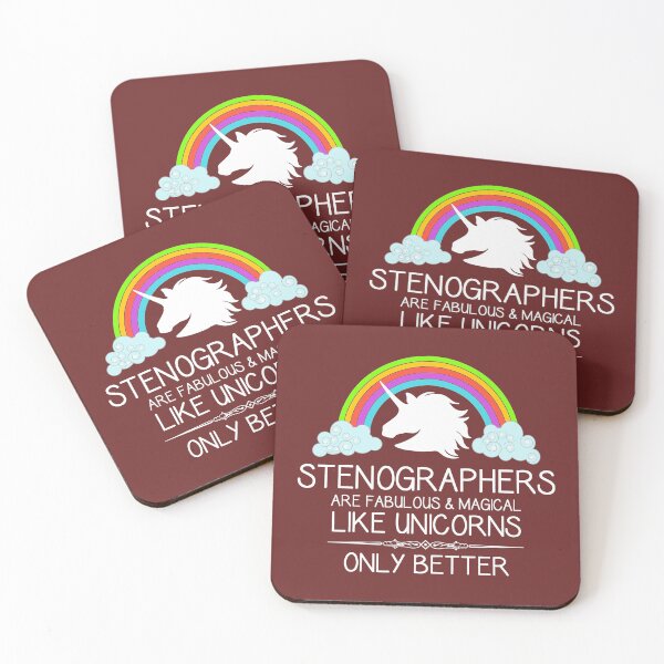Item preview, Stenographer Appreciation - Stenographers are Like Unicorns Only Better - Funny Gifts for Court Reporter of Stenography in Courtroom designed and sold by merkraht.