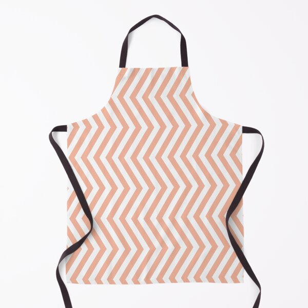 Item preview, Peach And White Chevron Pattern designed and sold by pattern-archive.