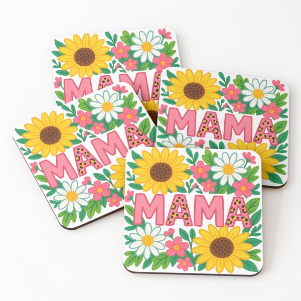 Item preview, Mama Leopard Print Floral Sunflower and Daisy Mother's Day Gift designed and sold by VineVibe16Studio.
