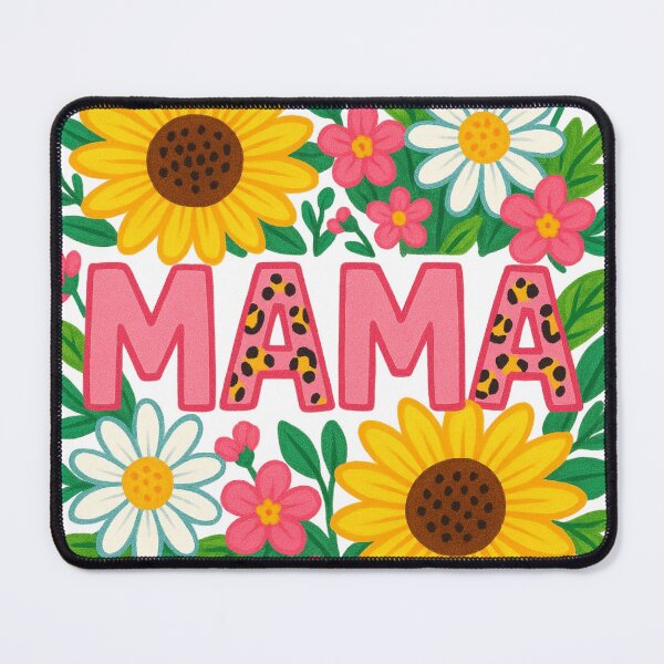 Item preview, Mama Leopard Print Floral Sunflower and Daisy Mother's Day Gift designed and sold by VineVibe16Studio.