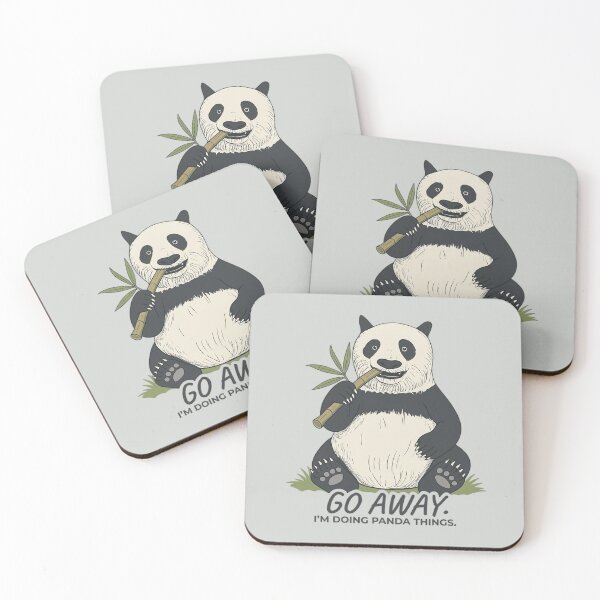 Item preview, Go Away. I’m Doing Panda Things. Introvert Art designed and sold by fruitfuLIFEstudio.