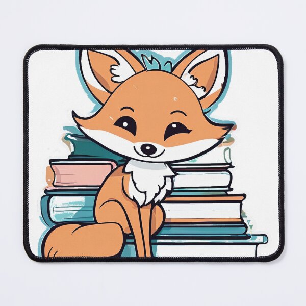 Item preview, Kawaii Fox Reading Book designed and sold by Vrynko.