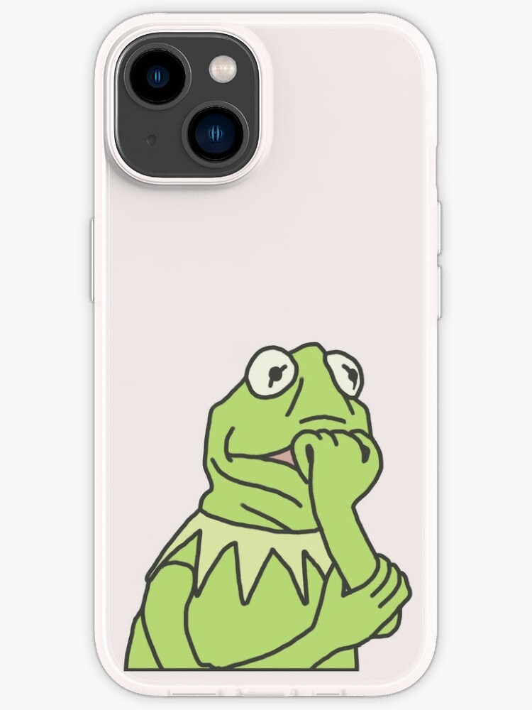 cartoon kermit the frog meme - nervous kermit