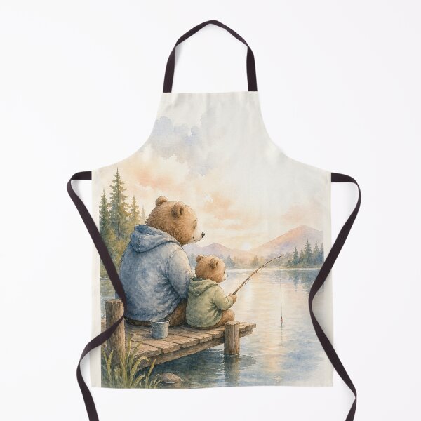 Item preview, I Love Our Time Together Dad | Fishing Bear Watercolour designed and sold by inspired-works.