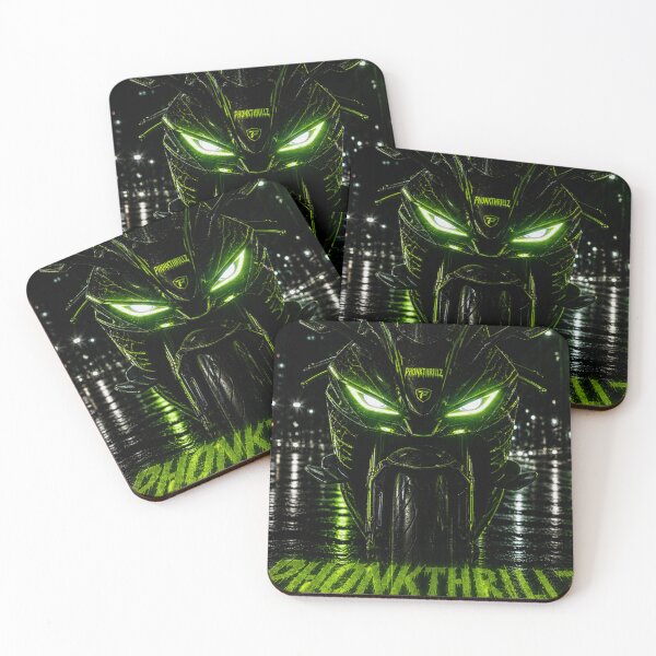 Item preview, PhonkThrillz Night Predator – Neon Green Cyberpunk Bike designed and sold by PhonkThrillz .