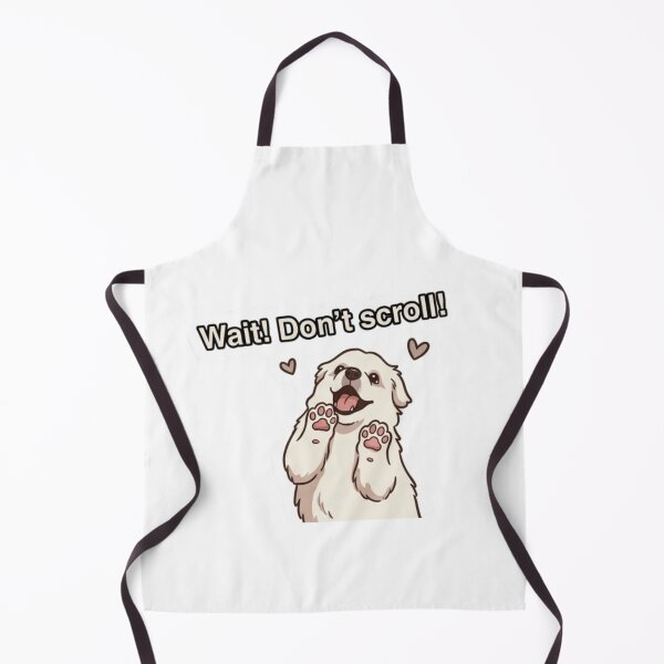 Item preview, Wait Don’t Scroll Cute Golden Retriever Puppy - Funny Dog Sticker designed and sold by ItsArtisticLab.