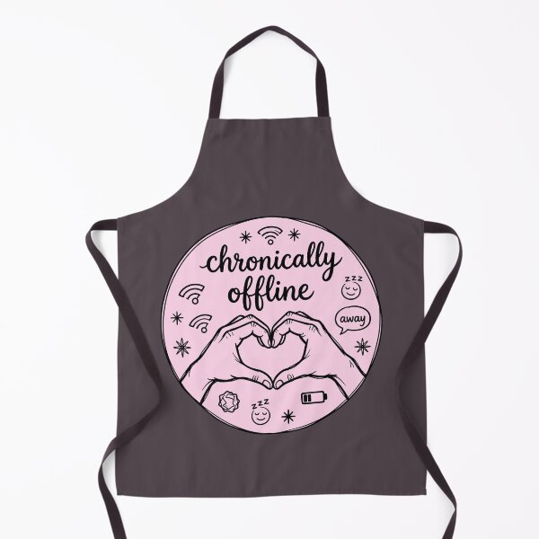 Item preview, Pink Chronically Offline: Minimalist Digital Detox Art designed and sold by MalisoStickers.