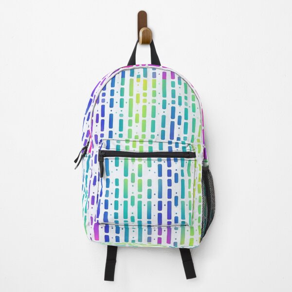 Item preview, Rainbow Morse Code Neon Tech Pattern designed and sold by 21 Dragonflies.