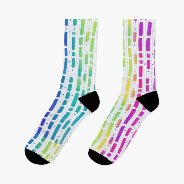 Item preview, Rainbow Morse Code Neon Tech Pattern designed and sold by 21 Tulips.