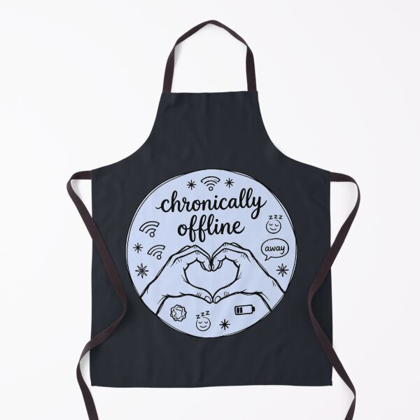 Item preview, Blue Chronically Offline: Minimalist Digital Detox Art  designed and sold by MalisoStickers.