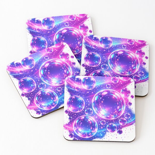 Item preview, Neon Bubble Design – Luminous Bubble Art in a Futuristic Glow Style designed and sold by Gletschie.