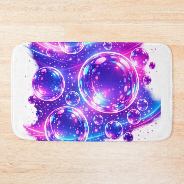 Item preview, Neon Bubble Design – Luminous Bubble Art in a Futuristic Glow Style designed and sold by Gletschie.