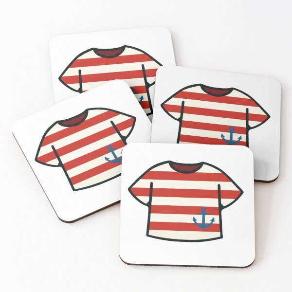 Item preview, Sailor Stripes Pattern — Red & White with Anchor designed and sold by DariaCraft.
