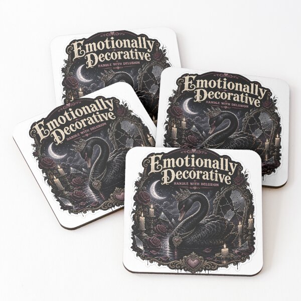Item preview, Emotionally Decorative Gothic Swan Dark Romance Aesthetic designed and sold by StickyGuys.