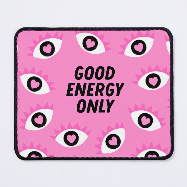 Item preview, Good Energy Only | Pink Heart Eye Pattern designed and sold by byJessShah.