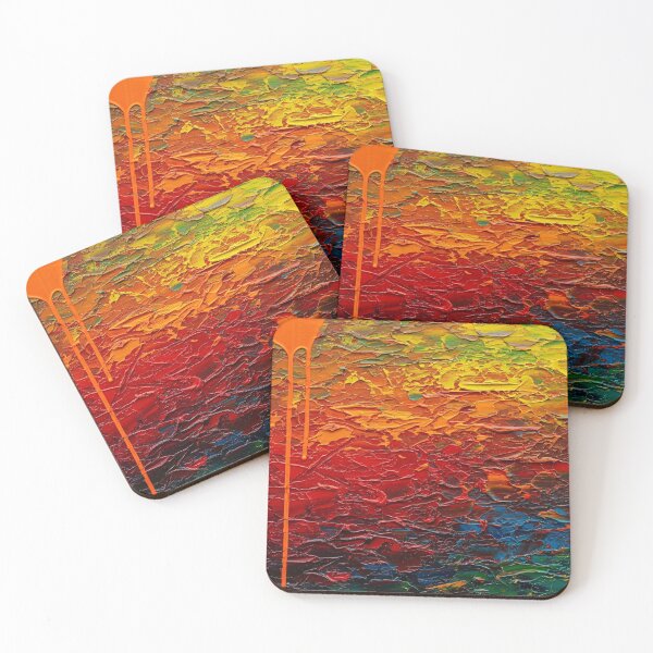 Artikelvorschau, Abstrakte Regenbogen-Impasto-Farbtropfenstruktur entworfen und verkauft von PixorStudio.
