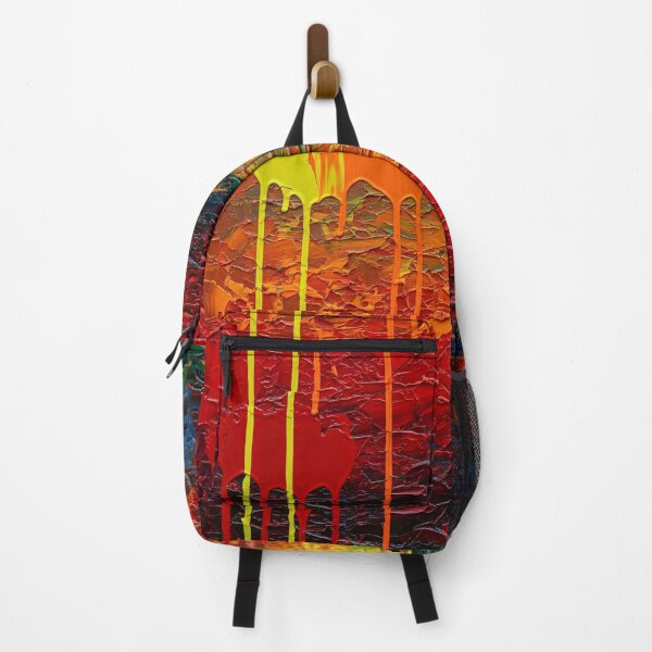 Item preview, Abstract Rainbow Impasto Paint Drip Texture designed and sold by PixorStudio.