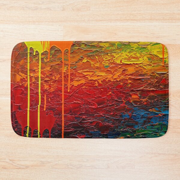 Item preview, Abstract Rainbow Impasto Paint Drip Texture designed and sold by PixorStudio.
