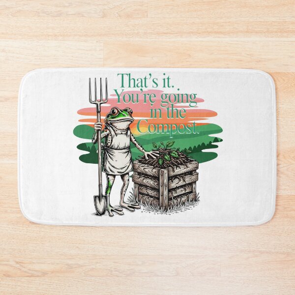Item preview, Dark Humor Garden Frog with Pitchfork designed and sold by Szpaku desart .