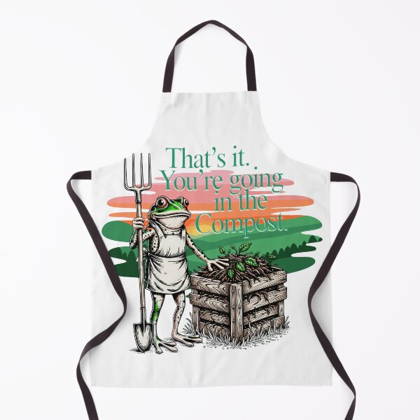 Item preview, Dark Humor Garden Frog with Pitchfork designed and sold by Szpaku desart .