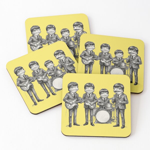Item preview, Classic Pop Band Frog Illustration designed and sold by MahanArts.