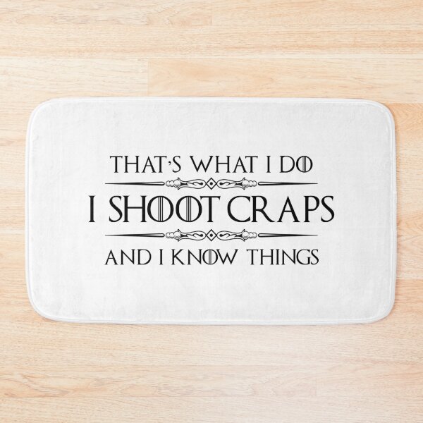 Item preview, Craps Player - I Shoot Craps and I Know Things Funny Gambler Dice Roller Gifts for Crap Out Players at Casino designed and sold by merkraht.
