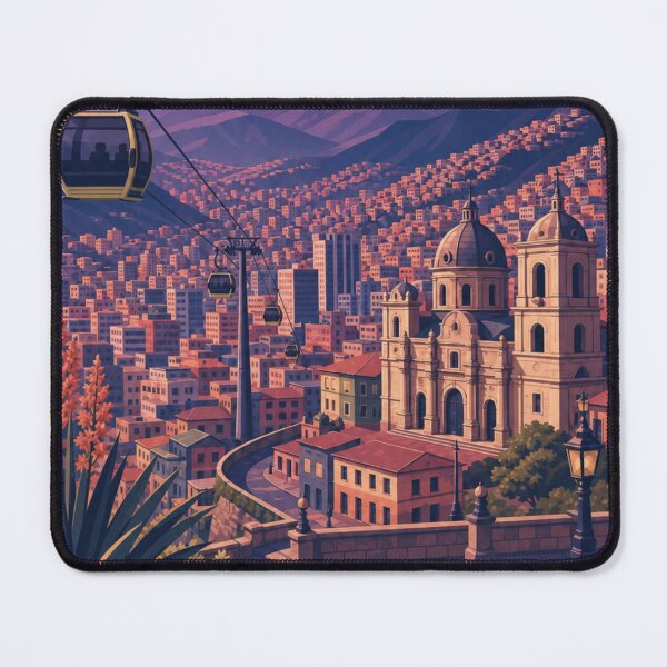 Item preview, La Paz Bolivia Travel Poster designed and sold by MatthewHeights.