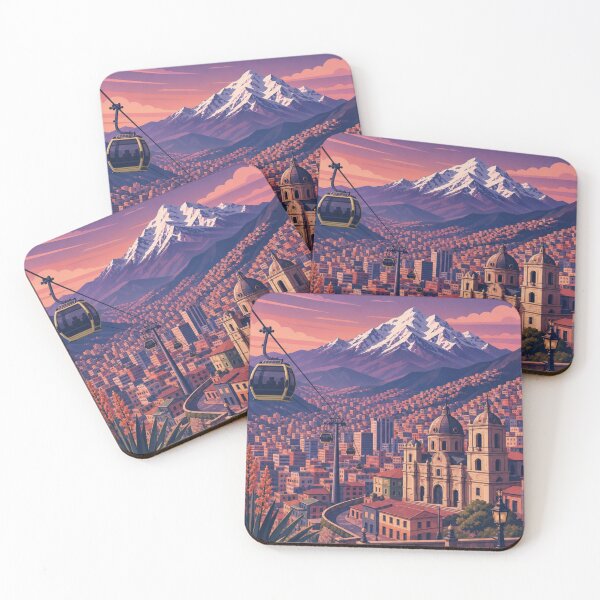 Item preview, La Paz Bolivia Travel Poster designed and sold by MatthewHeights.