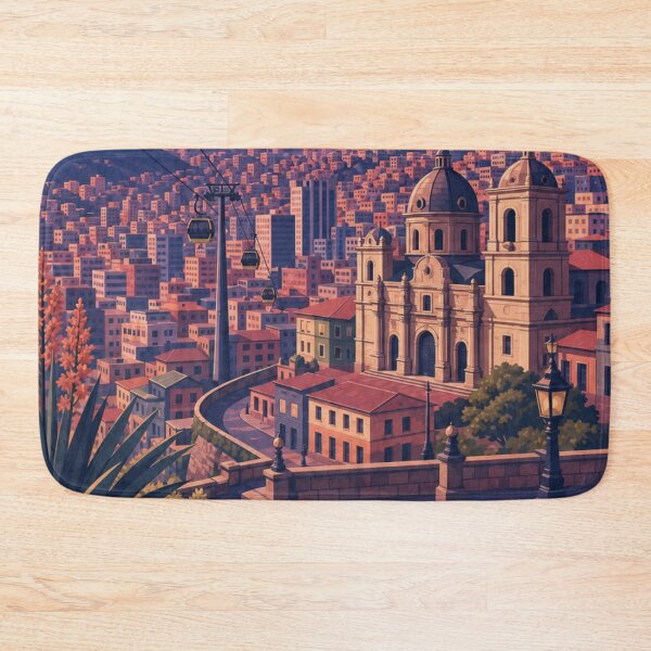 Item preview, La Paz Bolivia Travel Poster designed and sold by MatthewHeights.
