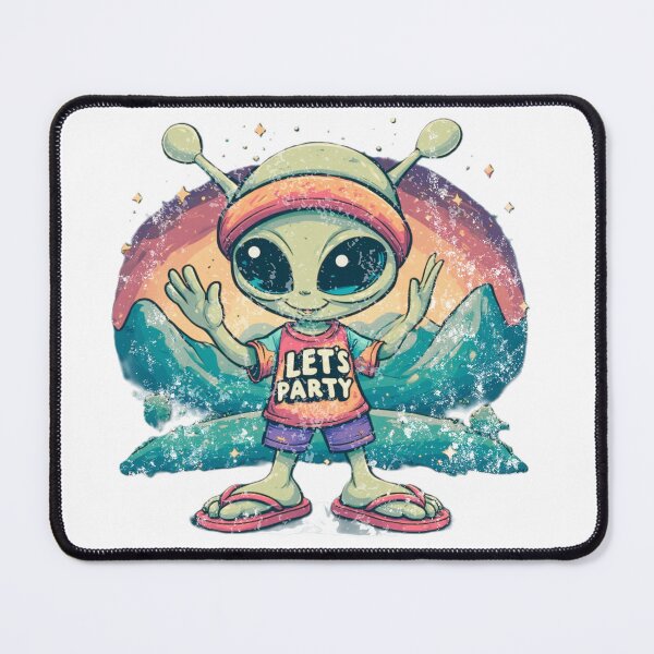 Item preview, Retro Party Alien - Wrong Planet Right Attitude Vintage 70s Art designed and sold by alizye.