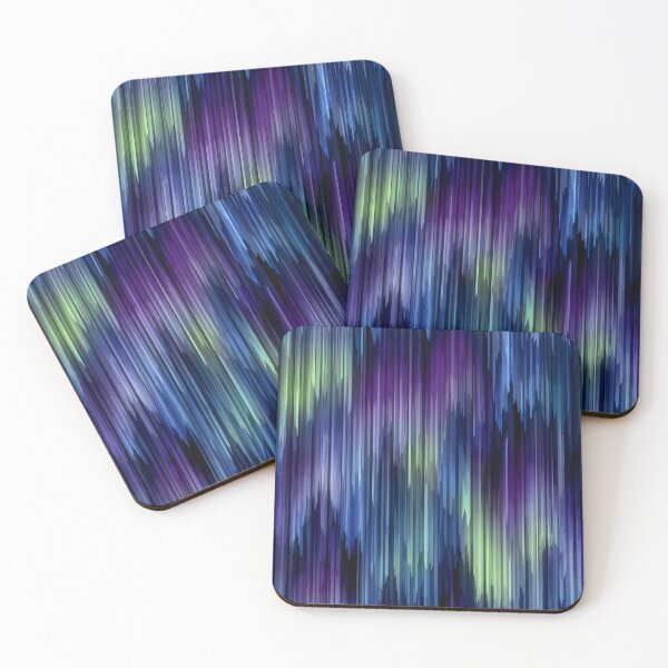 Item preview, Vibrant Digital Aurora Abstract Vertical Pattern designed and sold by NicolasGlowArt.