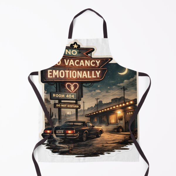 Item preview, No Vacancy Emotionally Retro Motel Desert Noir Aesthetic designed and sold by StickyGuys.