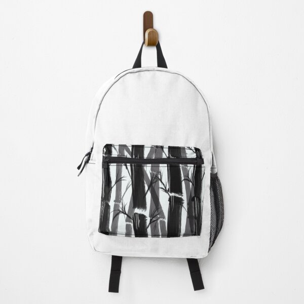Item preview, Black and White Bamboo Forest Illustration in Chinese Ink Wash Painting Style designed and sold by 19-99.