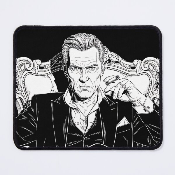 Item preview, Noir Gangster Portrait in Ornate Chair designed and sold by PixorStudio.