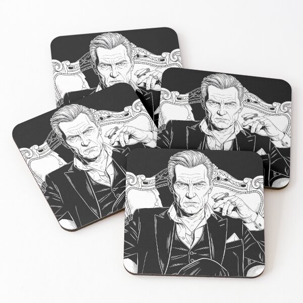 Item preview, Noir Gangster Portrait in Ornate Chair designed and sold by PixorStudio.