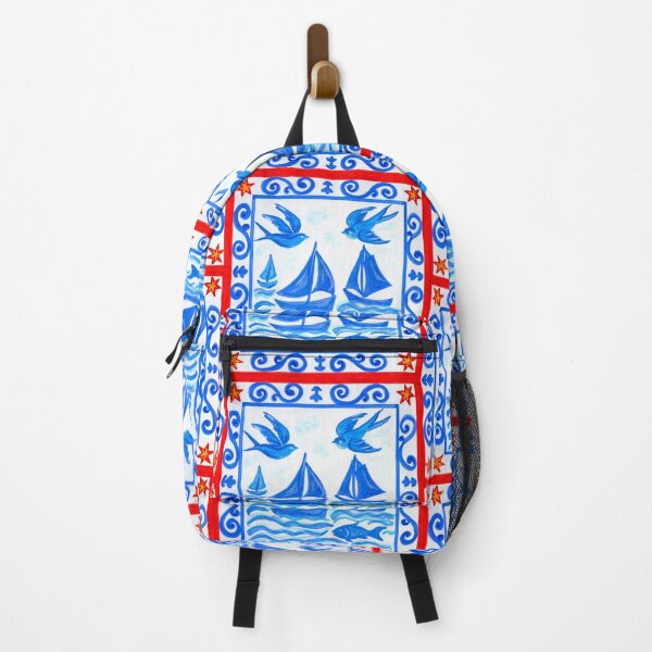Item preview, Blue Voyage – Hand-Painted Nautical Azulejo Tile Art designed and sold by Piret Victoria Ribas.