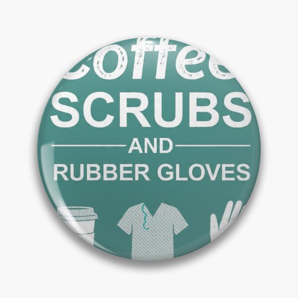 Item preview, `Coffee Scrubs and Rubber Gloves - Funny Nurse Life Quote` designed and sold by Petringo.
