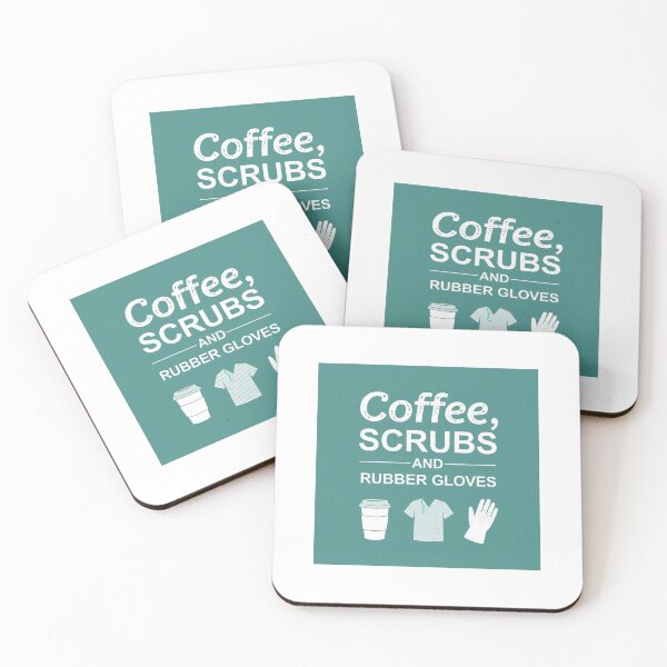Item preview, `Coffee Scrubs and Rubber Gloves - Funny Nurse Life Quote` designed and sold by Petringo.