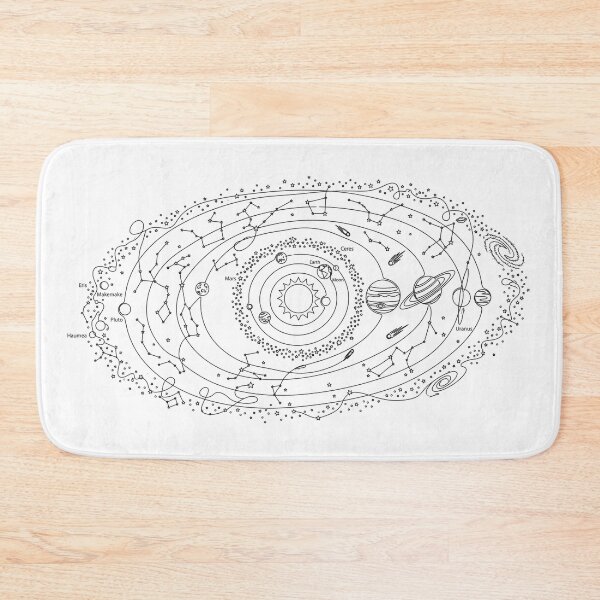 Item preview, Minimalist Solar System Orbit Line Art - Astronomy & Constellations designed and sold by AuraDraftStudio.