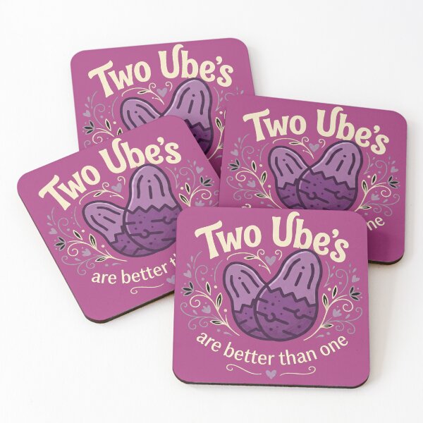 Item preview, “Two Ubes Are Better Than One” designed and sold by Applecrunch.