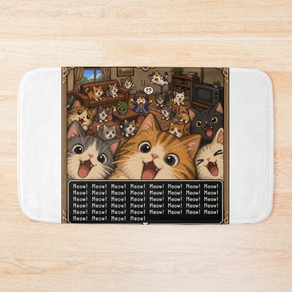 Item preview, Meow! Meow! Meow! - Lots of cats just break into an RPG world! designed and sold by Unpredictable Fat Cat.