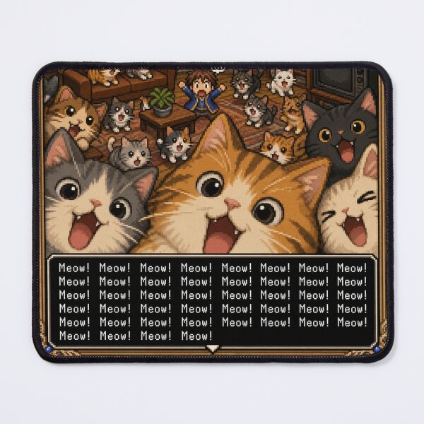 Item preview, Meow! Meow! Meow! - Lots of cats just break into an RPG world! designed and sold by Unpredictable Fat Cat.