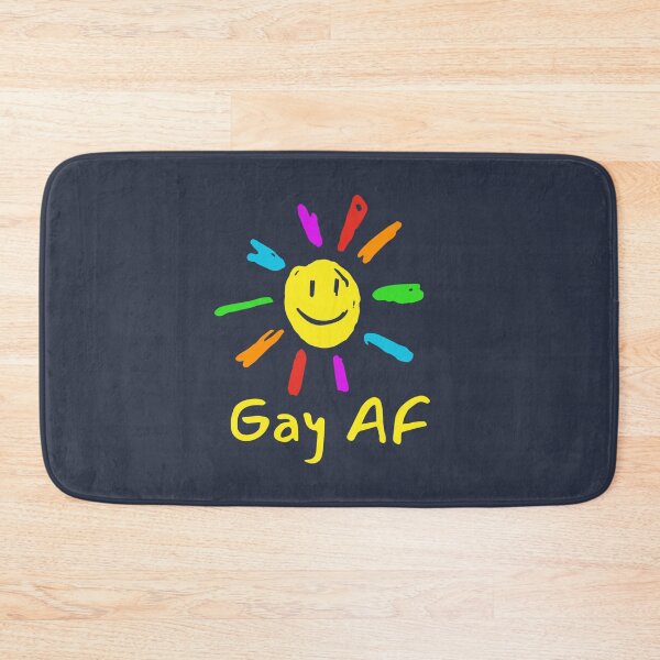 Item preview, Happy Rainbow Sunshine Doodle Gay AF designed and sold by TackyTime.