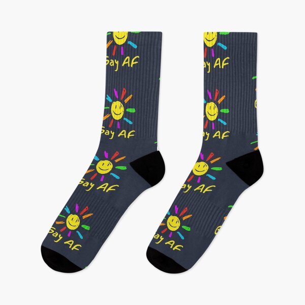 Item preview, Happy Rainbow Sunshine Doodle Gay AF designed and sold by TackyTime.