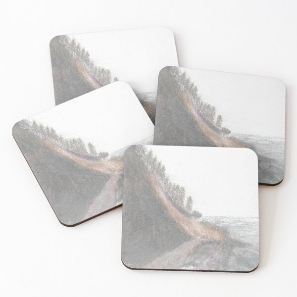 Item preview, landscape trees forest dunes handdrawn  designed and sold by ShePaintsMusic.